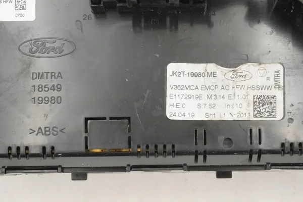 Panneau climatisation Ford Transit Custom OEM JK2T-19980-ME image 4