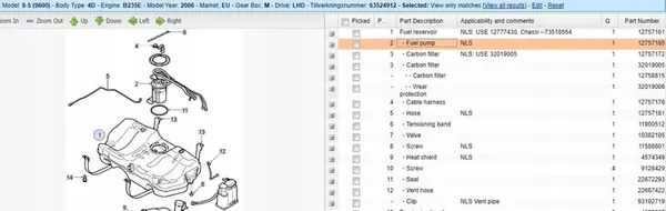 Polttoainepumppu SAAB 9-5 (YS3E) 2.3L 2006 12757165 image 7