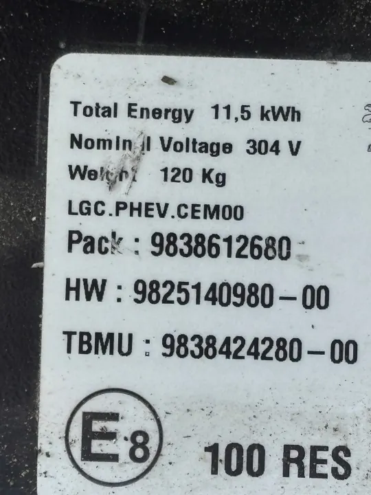 OEM 9825140980 48V Hybride Accu 11Ah voor Peugeot 508 II image 3