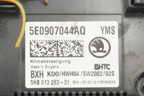 Ilmastointipaneeli OEM 5E0907044AQ Skoda Octavia III:lle image 7
