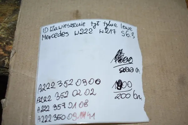 Bakre Vänster Fjädring Mercedes W222 W217 S63 6.3 OEM image 5