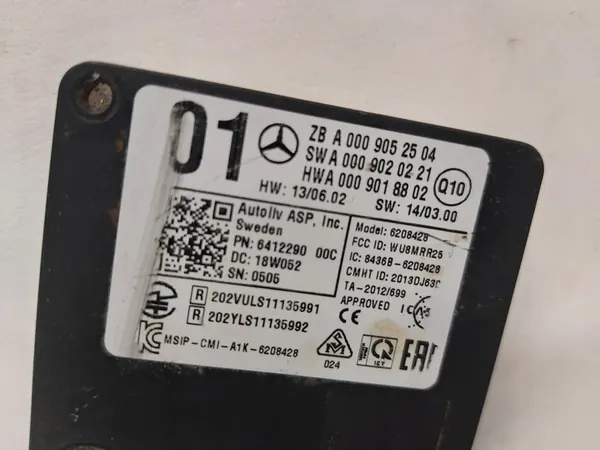 RADARSENSOR MODULE MERCEDES W166 A0009052504 image 3