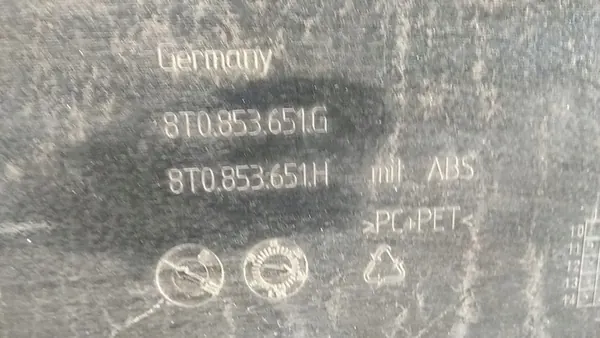 Audi A5 8T Front Bumper Grille Black Gloss OEM image 7