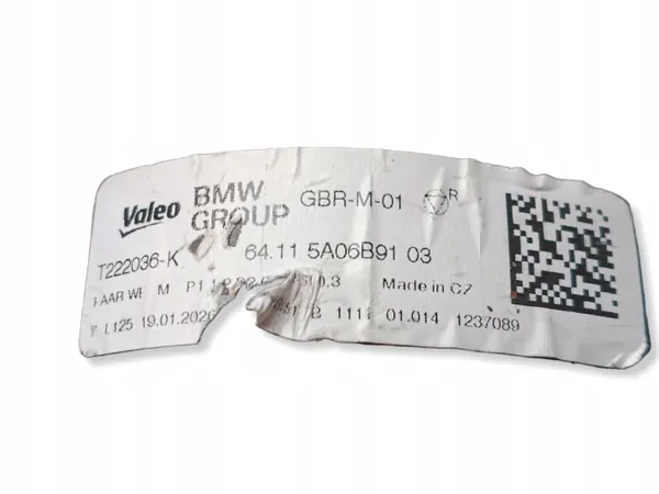 BMW Luftbläser OEM 5A06B91 för IX1 X1 U11 image 3