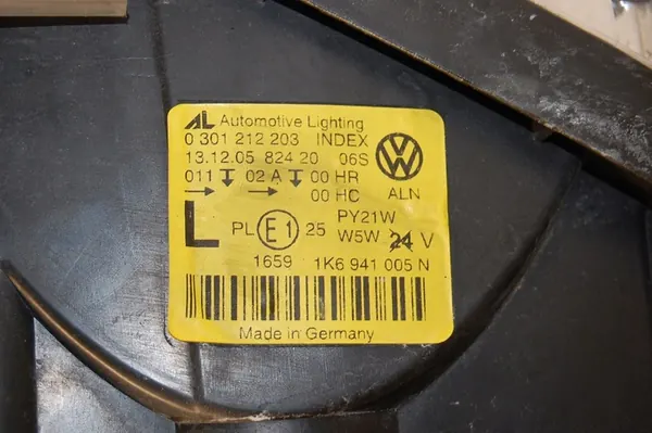 VW GOLF V VASEN AJOVALOT 1K6941005N image 2