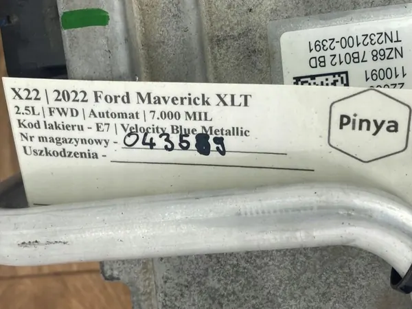 NZ68 7B012 BD Inversor Motor Ford Maverick 2.5 image 10