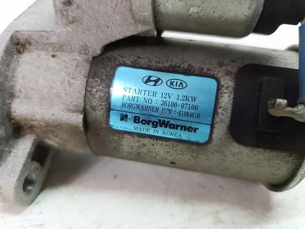 Motor de arranque Hyundai i20 III 2020- 1.0 MPI image 2