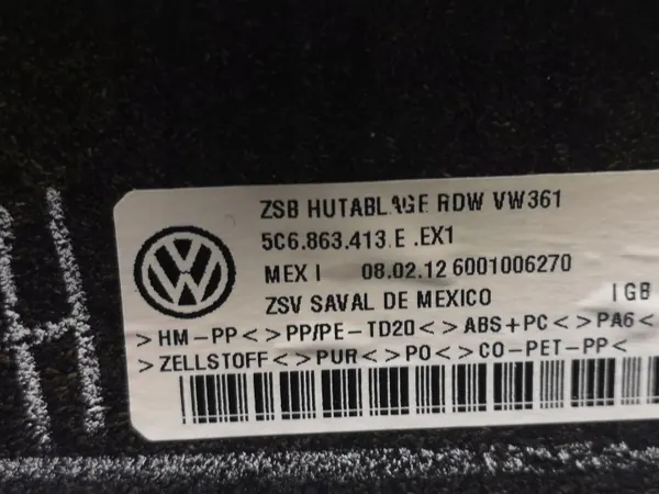Estante de maletero completa Volkswagen OE 5C6863413E image 4