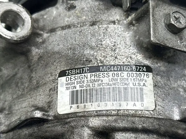 Compressore A/C Jeep Cherokee 2020 image 7