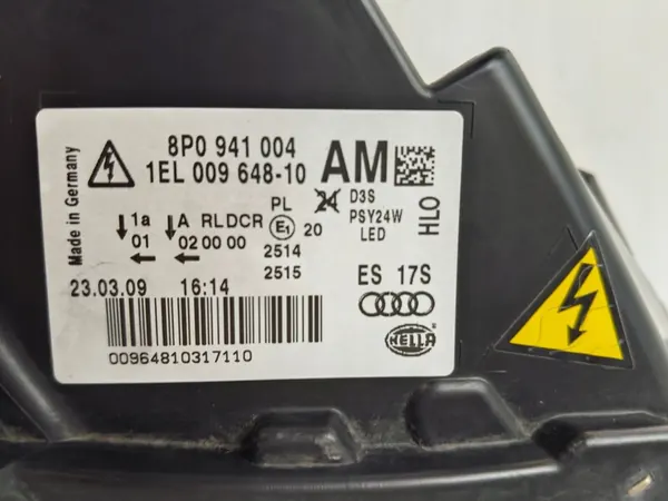 Faros Derecho Audi A3 8P 08-12 Xenon LED image 9