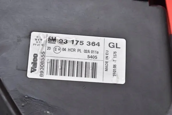 Farol esquerdo OEM 93175364 para Opel Meriva A 02-06 image 8