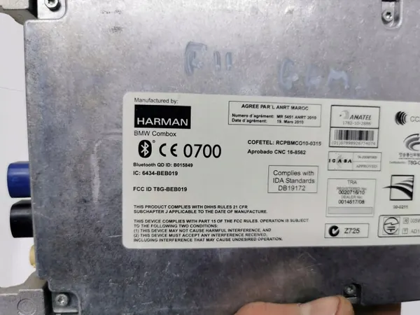 BMW Bluetooth-moduuli OEM B015849 5-sarja F10/F11 image 6
