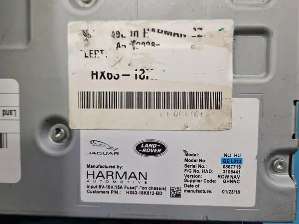 Rádio OEM IMPRK1553576 para Land Rover Range Evoque image 10