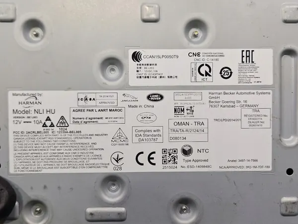 Rádio OEM IMPRK1553576 para Land Rover Range Evoque image 3
