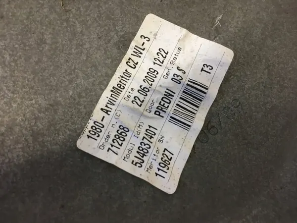 Elevador de vidro dianteiro esquerdo direito OE Skoda Fabia 2 image 4