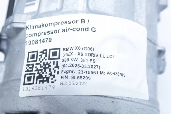 Compressore Aria Condizionata BMW G30 G32 G11 G70 G15 G05 F15 image 3