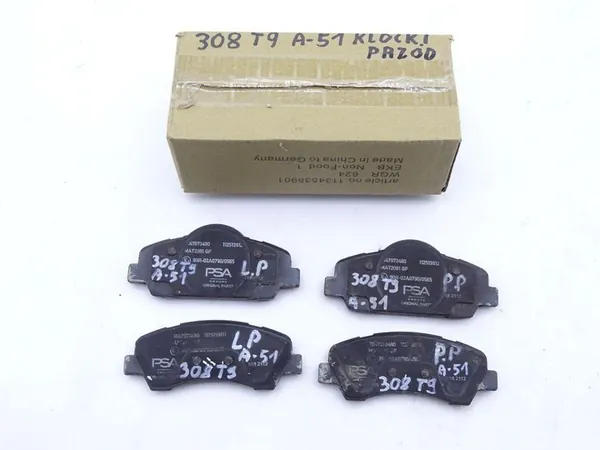 Pastillas de Freno Delante PEUGEOT 308 II T9 OEM 1647873480 image 4