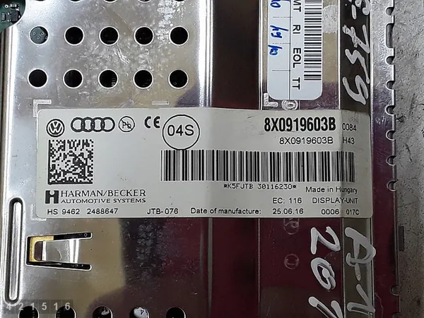 Écran d'affichage Audi A1 2016 8x0919603b image 4