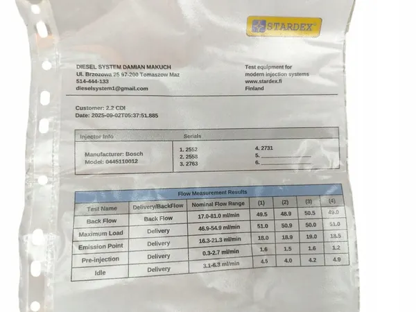 Inyector Mercedes W202 W210 W638 2.2 CDI 0445110012 image 7