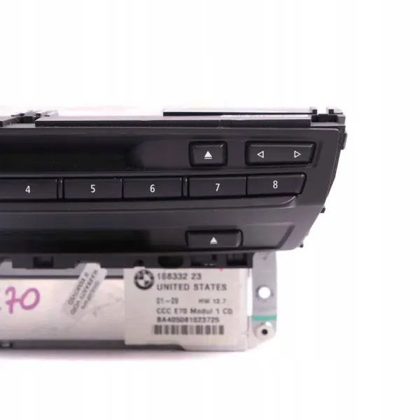 BMW X5 E70 Navigationsradio OEM 9191568 image 3