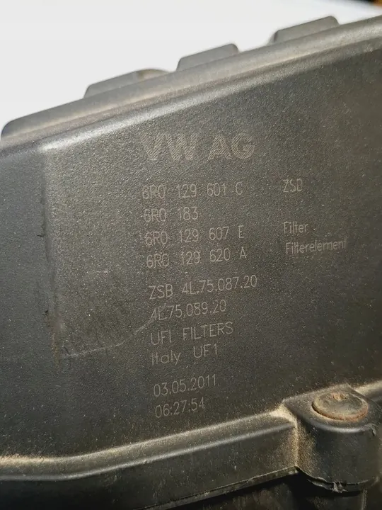 Ilmansuodattimen kotelo Audi A1 1.6 TDI 2010-2014 6R0129601C image 10