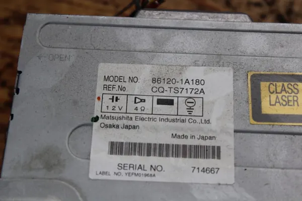 Radio Toyota OEM 86120-1A180 para Corolla E12 image 6