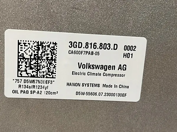 Ilmastointikompressori VW 3GD816803D image 5