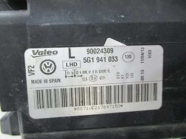 Farol Xenon Esquerdo Volkswagen Golf VII 5G1941033 image 6