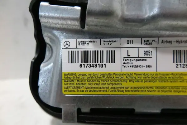 Airbag etupenkin vasen OEM 617348101 Mercedes-Benz image 4