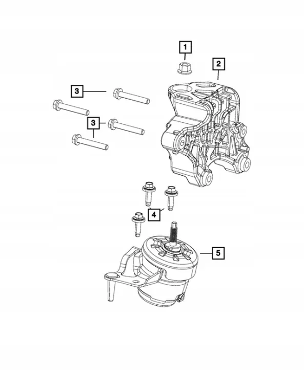 Support Moteur Droit OEM 68271526AC pour Jeep Wrangler JL image 3