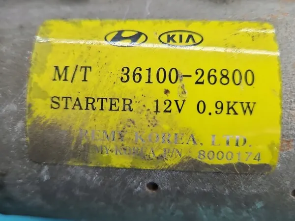 Motor de arranque Kia Rio II 05-11 1.4 16V 36100-26800 image 5