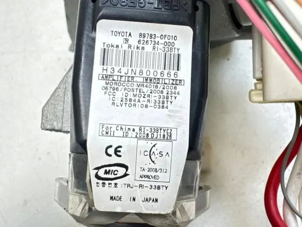 Toyota sytytyskytkin OEM 897830F010 - Käytetty image 5
