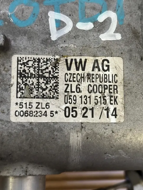 EGR-venttiili jäähdyttimella Audi A6 C7 A7 4G 3.0 TDI 059131515EK image 2