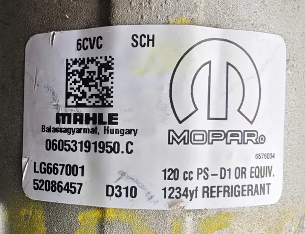 Compressore Aria Condizionata Fiat 500X Tipo II Renegade 1.0T image 5