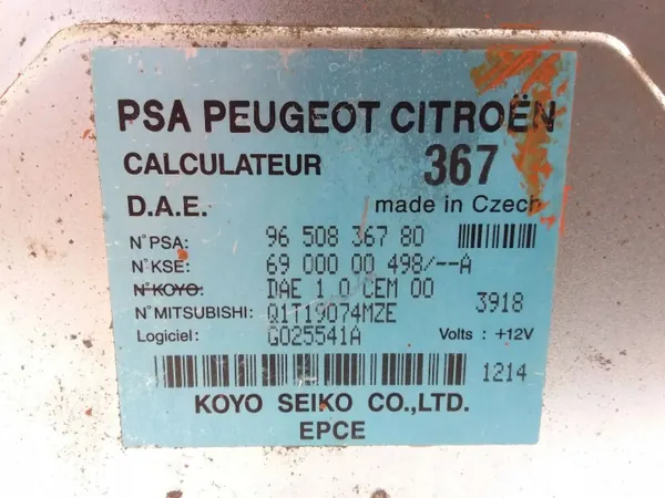 CITROEN C2 Servolenkungsmodul OEM 9650836780 image 3