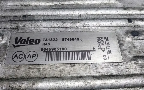 Intercooler Radiator CITROËN BERLINGO 1.6L diesel OEM 874964GJ image 4