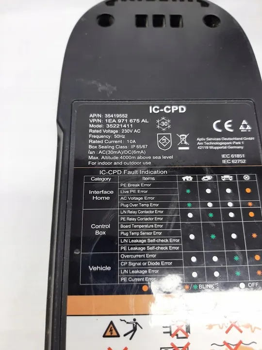 Câble de Charge VW ID.3 2.3 kW 1EA971675AL image 3