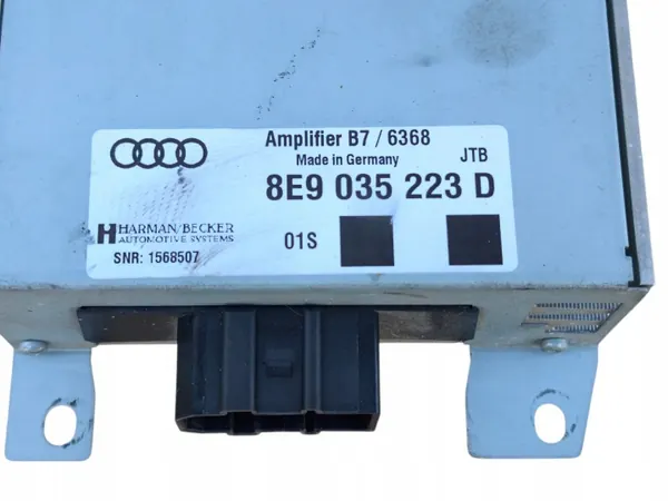 Amplificador de audio Audi A4 B7 OEM 8E9035223D image 6