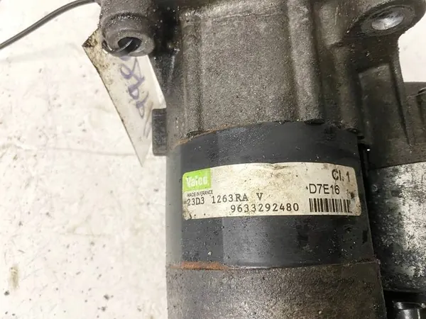 Motor de arranque Citroen C3 Pluriel 2003 1.4L 9633292480 image 3