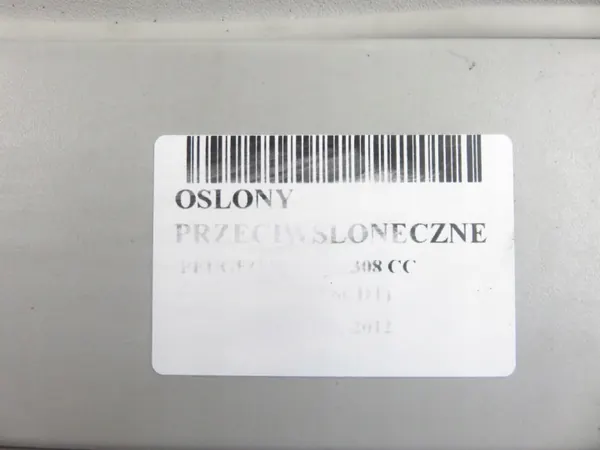 Peugeot 308 CC zonnekleppen set OEM compleet image 7