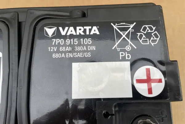 VARTA AGM Accu 68AH 680A voor VW Audi Skoda Seat image 3
