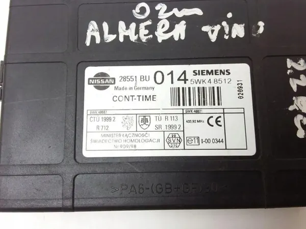 Mukavuusmoduuli OEM 28551BU Nissan Almera Tinolle image 5