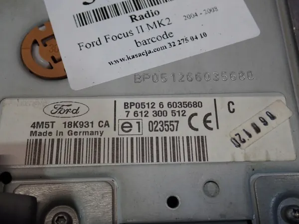 Rádio Ford OEM Zawada-380787- para Focus MK2 image 8