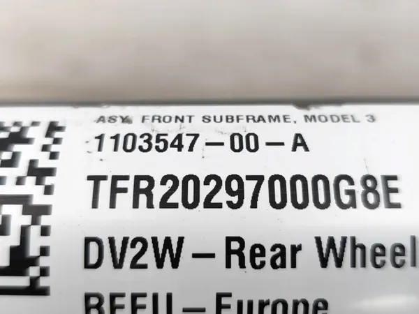 Subchassi dianteiro Tesla Model 3 OEM 1103547-00-A image 7