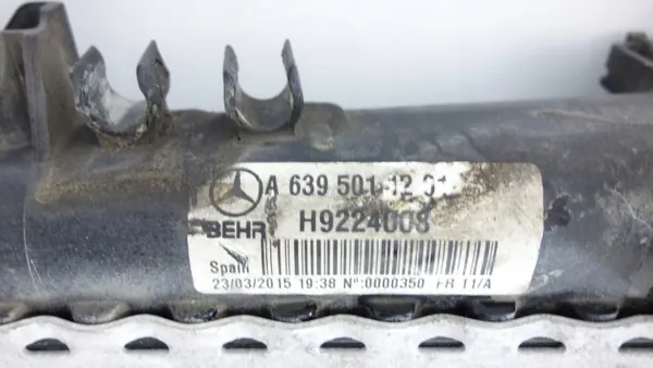 Intercooler Eau Mercedes Vito W639 OEM A6395011201 image 5