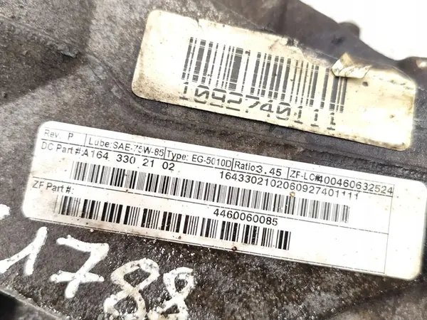 Diferencial dianteiro Mercedes-Benz M-Class Diesel 2009 A1643302102 image 7