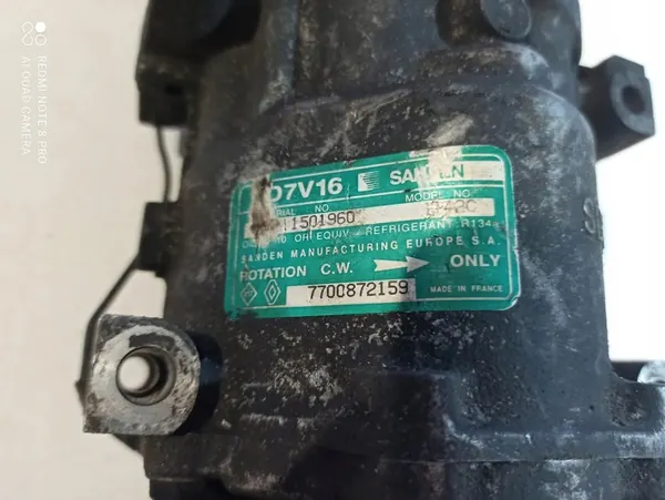 Compressore aria condizionata VOLVO S40 I 1.9L Diesel OEM 7700872159 image 4