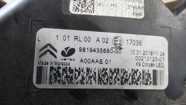 Farol Dianteiro Esquerdo OEM 9819435680 Citroen Berlingo image 6