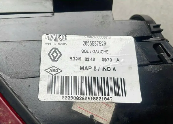 Vänster Bakljus Renault Clio 4 IV HB 5 Dörrar 265509846R image 2