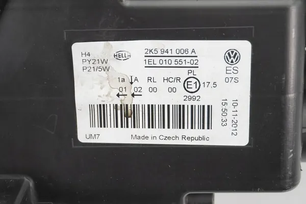 Oikea Ajovalo VW Caddy III Lift 2K5941006A image 9